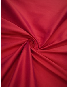 Tissu soie sauvage - Rouge