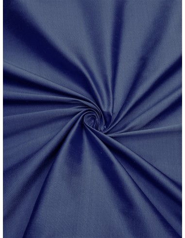 Tissu soie sauvage - Bleu