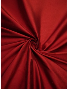 Tissu soie sauvage - Rouge