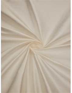 Tissu soie sauvage - Blanc