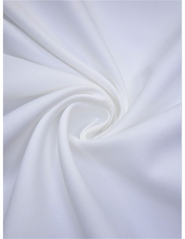 Tissu gabardine polyester - Blanc