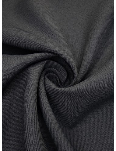 Tissu gabardine polyester - Gris foncé