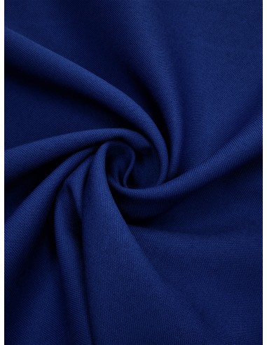 Tissu gabardine polyester - Bleu dur