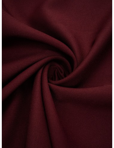 Tissu gabardine polyester - Bordeaux