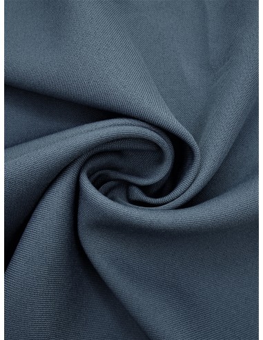 Tissu gabardine polyester - Bleu gris