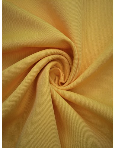 Tissu gabardine polyester/laine - Jaune
