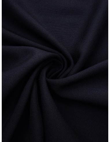 Tissu gabardine polyester/laine - Marine