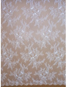 Tissu dentelle - Blanc cassé