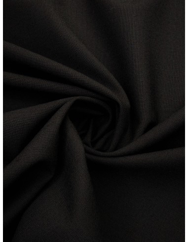Tissu toile bi-extensible - Noir
