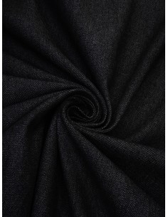 Tissu jean coton - Noir