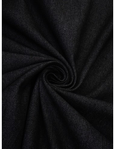 Tissu jean coton - Noir