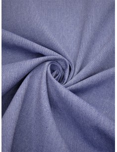 Tissu toile chambray - Bleu...
