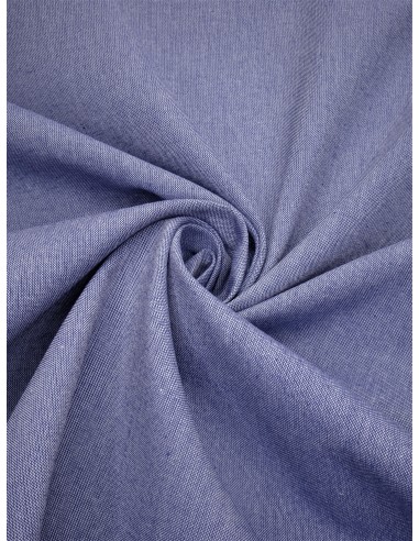 Tissu toile chambray - Bleu ciel