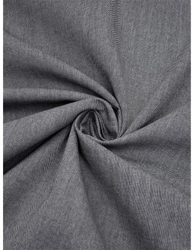 Tissu toile chambray - Gris
