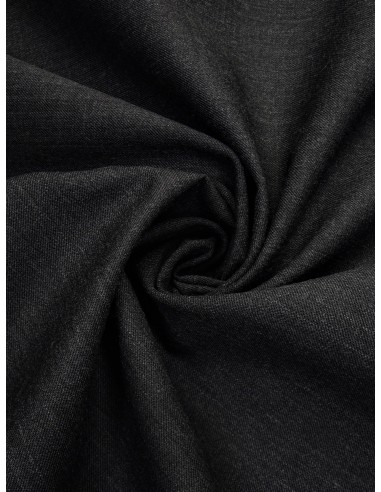 Tissu serge bi-extensible - Gris foncé