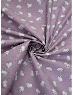 Tissu coton imprimé motif...