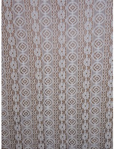 Tissu dentelle - Blanc cassé
