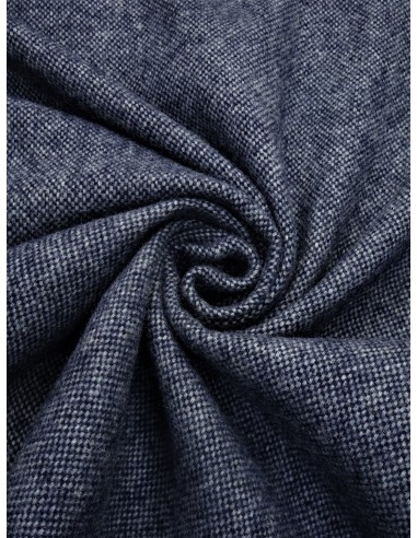 Tissu tweed - Bleu