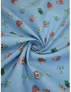 Tissu coton imprimé motif...