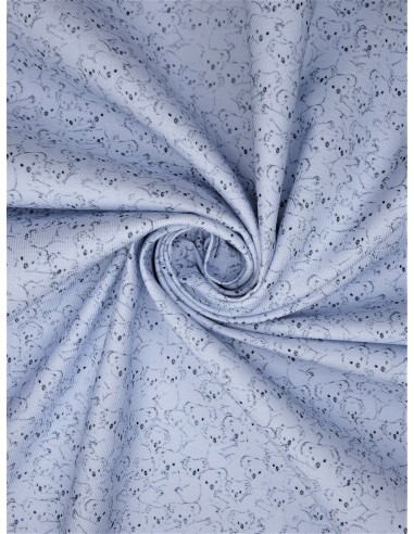 Tissu coton bio imprimé motif koala -...