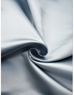 Tissu satin duchesse - Gris...
