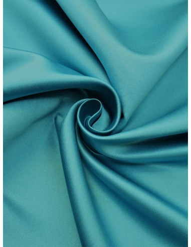 Tissu satin duchesse - Turquoise
