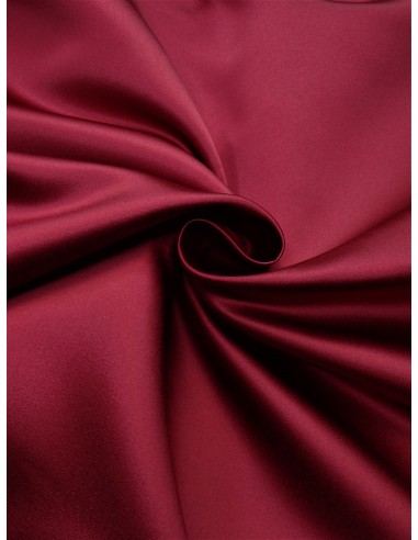 Tissu satin duchesse - Bordeaux