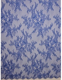 Tissu dentelle - Bleu roi