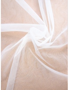 Tissu tulle souple - Blanc...