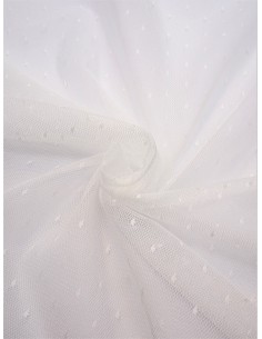 Tissu tulle plumetis -...