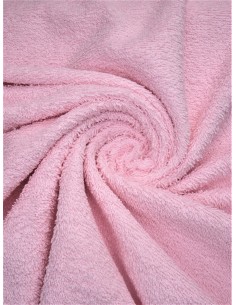 Tissu éponge - Rose poudré