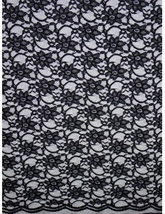 Tissu dentelle - Noire