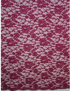 Tissu dentelle - Framboise