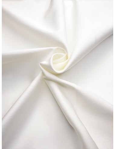 Tissu satin de coton - Blanc cassé