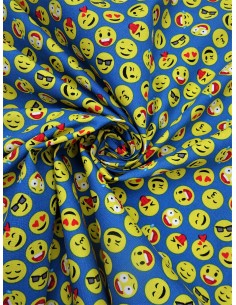 Tissu coton imprimé motif...