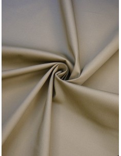 Tissu satin de coton - Beige