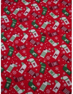 Tissu coton imprimé motif...