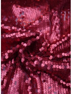Tissu à sequins - Rouge