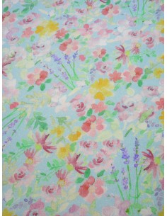 Tissu viscose imprimé motif...