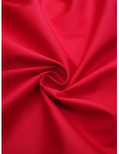Tissu satin de coton - Rouge