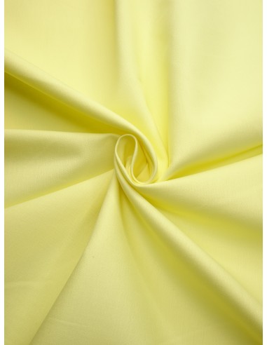 Tissu satin de coton - Jaune