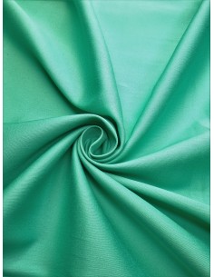 Tissu satin de coton - Vert...
