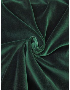 Tissu Velours lisse - Vert...