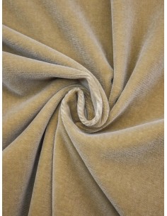 Tissu Velours lisse - Beige