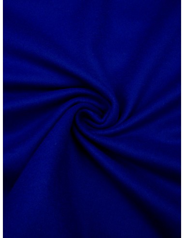Tissu drap de laine - Bleu roi