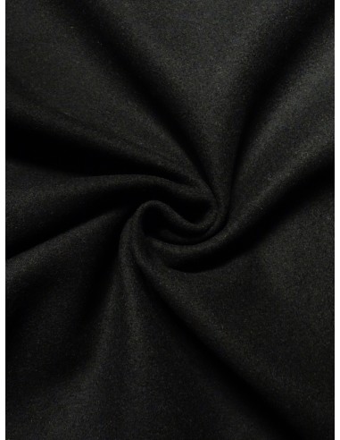 Tissu drap de laine - Noir