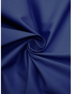 Tissu satin de coton - Bleu...