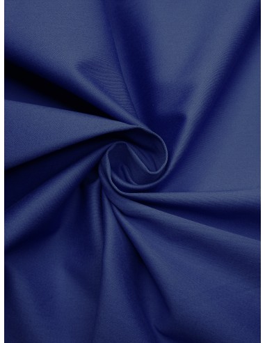 Tissu satin de coton - Bleu roi