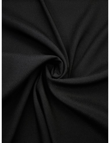 Tissu Crêpe Satin Micro Noir - 4 Mètres De Long Sur 1,50 M De Large, Parfait Pour Couture Et Artisanat