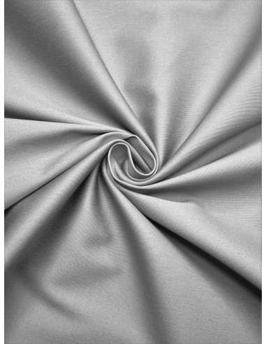 Tissu satin de coton - Gris